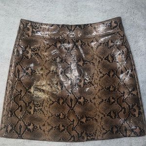 BLANKNYC snake print mini skirt size small